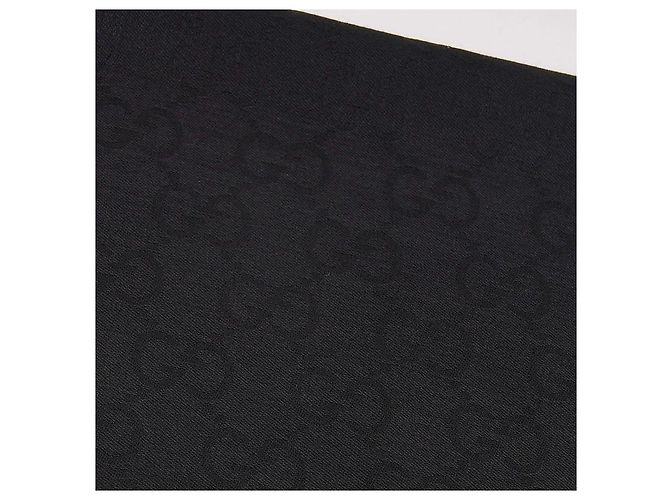 Gucci Cachecol de lã e seda jacquard Preto - vista 4