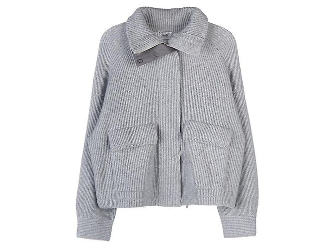 Brunello Cucinelli Kaschmir-Cardigan für Damen Silber - Ansicht 10