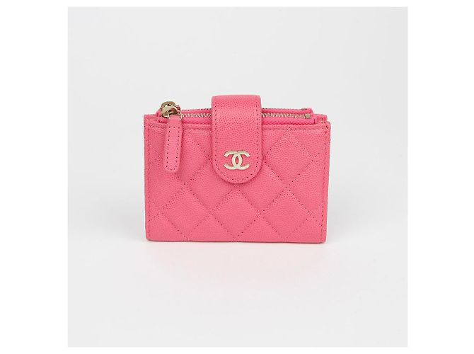 Chanel Tarjetero Classic Double Zip de Caviar Negro - vista 2