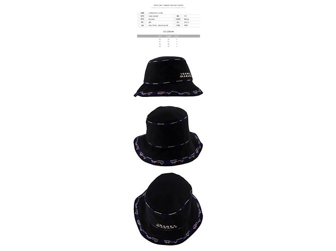 Isabel Marant HALENA Bucket Hat Logo Bestickt Black Schwarz - Ansicht 2