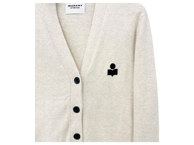 Isabel Marant Cardigan aus Stoff in Weiß - Ansicht 3