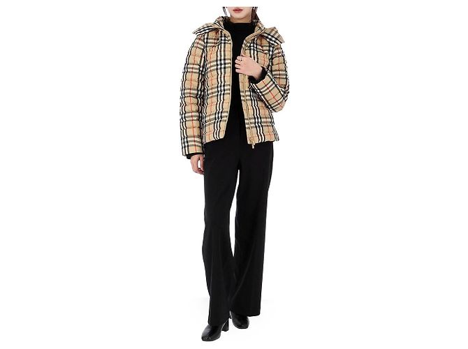 Burberry Houndstooth Pattern Hooded Down Jacket Adult Size Multiple colors - view 13