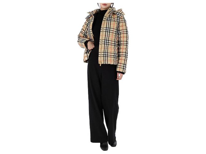 Burberry Houndstooth Pattern Hooded Down Jacket Adult Size Multiple colors - view 14