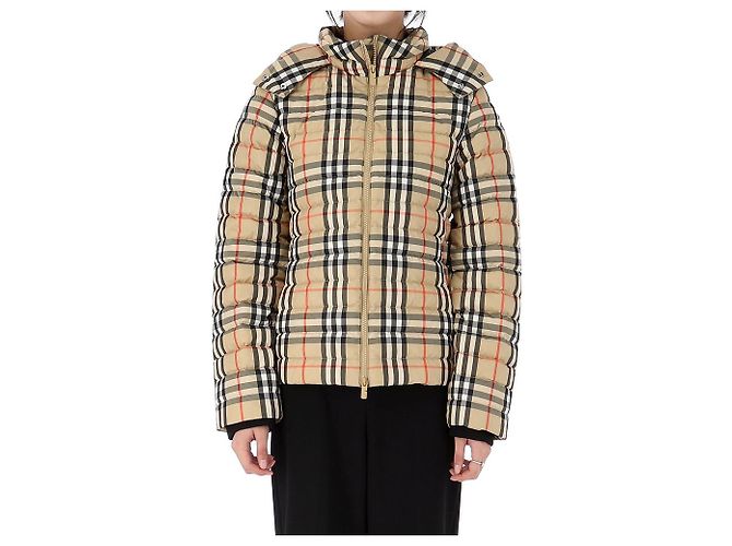 Burberry Houndstooth Pattern Hooded Down Jacket Adult Size Multiple colors - view 2