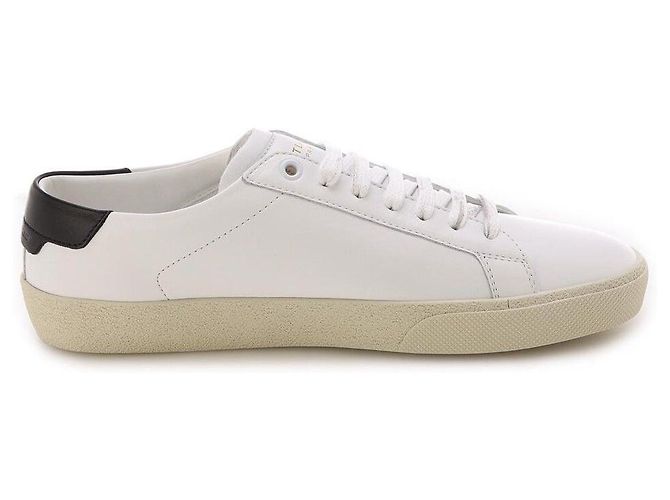 Saint Laurent Logo Sneaker Silber Metall - Ansicht 4