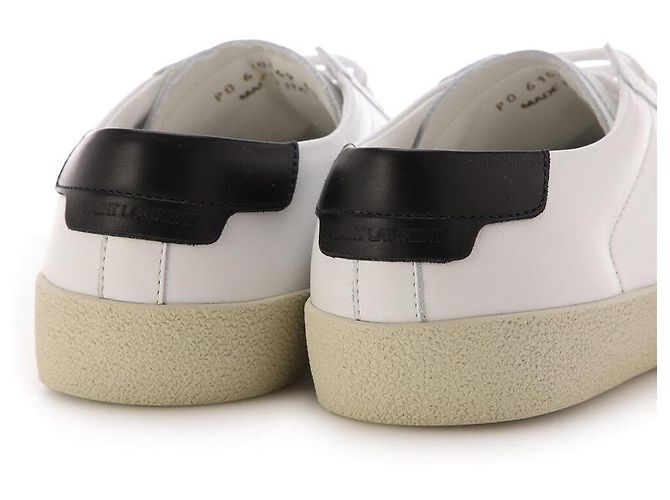 Saint Laurent Logo Sneaker Silber Metall - Ansicht 9