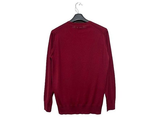 Loro Piana Roter Rundstrick Pullover Herren - Ansicht 2