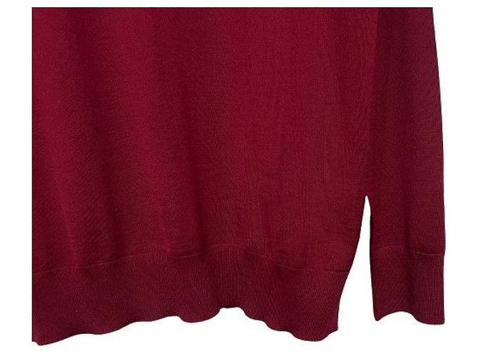 Loro Piana Roter Rundstrick Pullover Herren - Ansicht 8