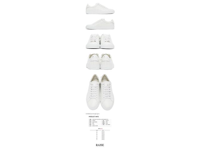 Givenchy Sneakers Urban Street in coccodrillo Argento - vista 2