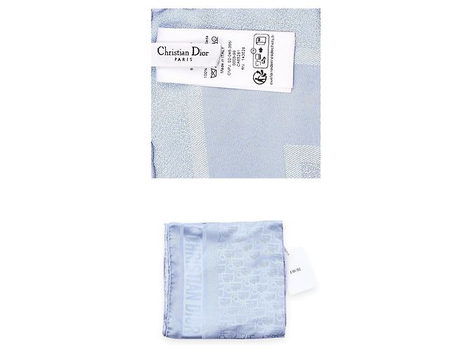Dior Foulard Quadrato Carré Opal Silk da Donna (Blue) - vista 4