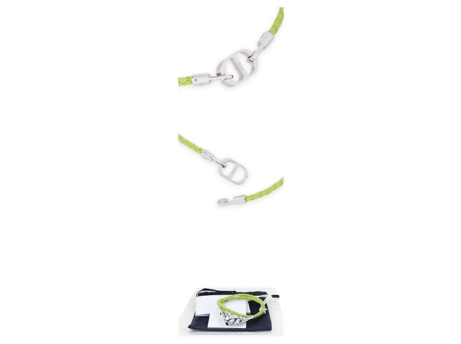 Dior Bracciale doppio in pelle intrecciata CD Icon da uomo Verde - vista 4