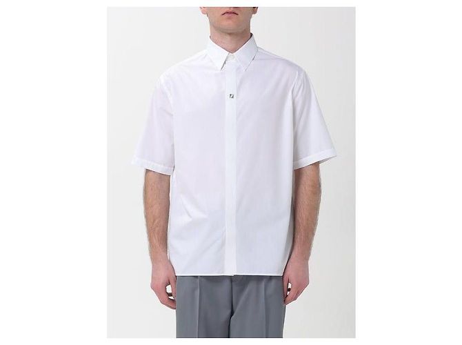 Fendi Camisa de manga corta de algodón - vista 4