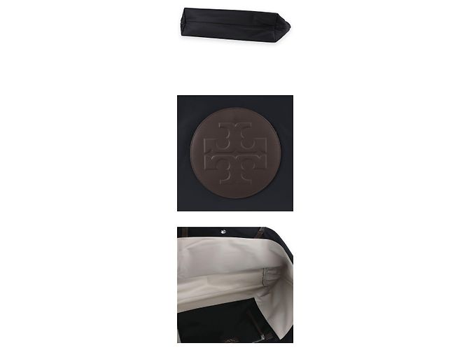 Tory Burch Borsa Tote in nylon con logo Twist da donna Nero - vista 4