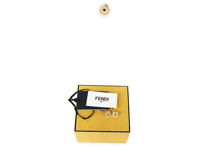 Fendi Orecchini Forever FF Logo da donna (Gold) ATEP D'oro - vista 4