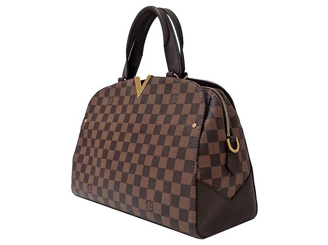 Louis Vuitton Damier Kensington Bowling Nero - vista 2