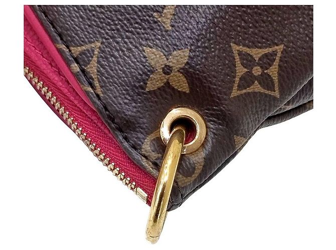 Louis Vuitton Borsa in tela Monogram Nero - vista 4