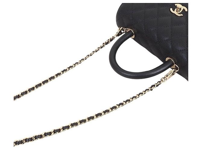 Chanel Caviar Coco Handle Preto - vista 3