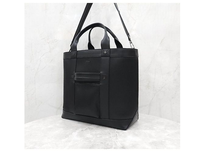 Dior Nuova Borsa a Tracolla Tote in Velluto a Costine e Pelle Peter Dog Nero - vista 2
