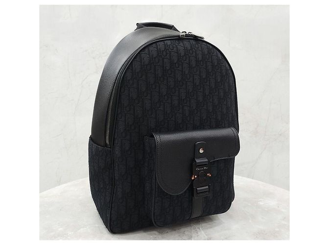 Dior Zaino con zip Oblique Saddle Jacquard Multicolore - vista 4