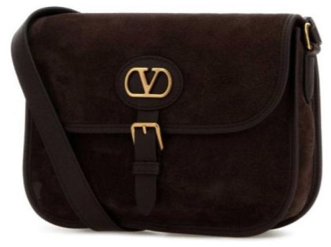 Valentino Borsa a tracolla in camoscio Antibes - vista 4