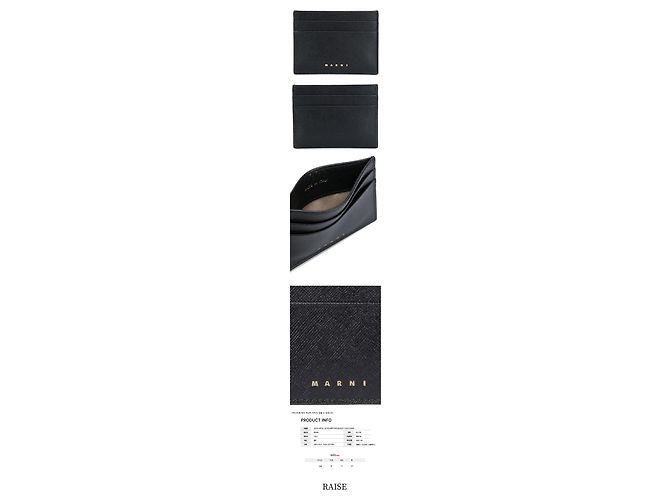 Marni Tarjetero Saffiano Black Schwarz - Ansicht 2