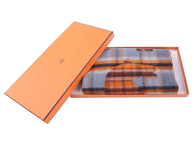 Hermès Sciarpa Tartan Echec au Roi Multicolore - vista 13