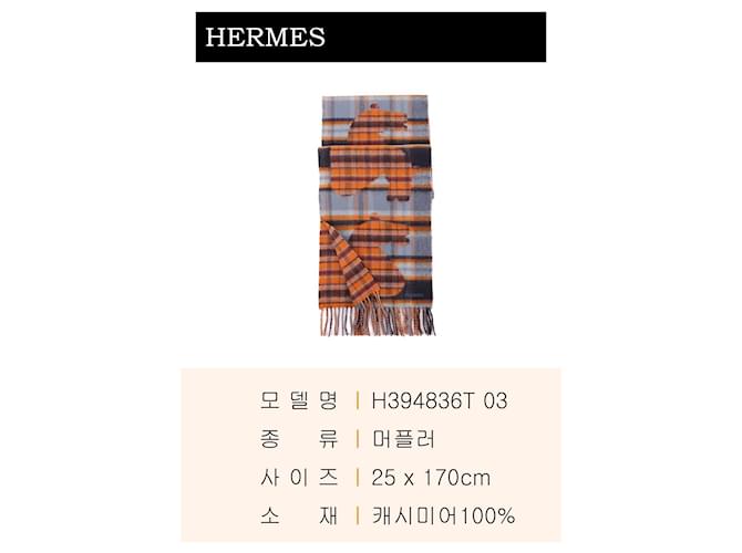 Hermès Sciarpa Tartan Echec au Roi Multicolore - vista 3