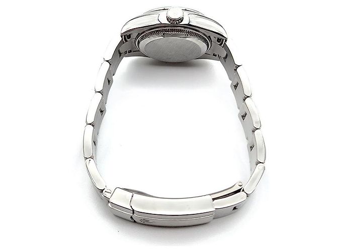 Rolex Oyster Perpetual Steel Uhr Schwarz - Ansicht 3