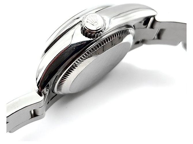 Rolex Oyster Perpetual Steel Uhr Schwarz - Ansicht 7