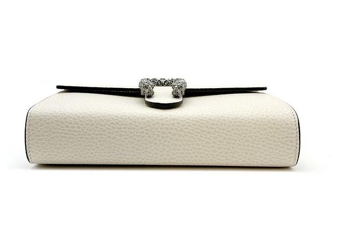 Gucci Dionysus Lederhandtasche mit Kette, Farbe Ivory, unbenutzt Weiß - Ansicht 9
