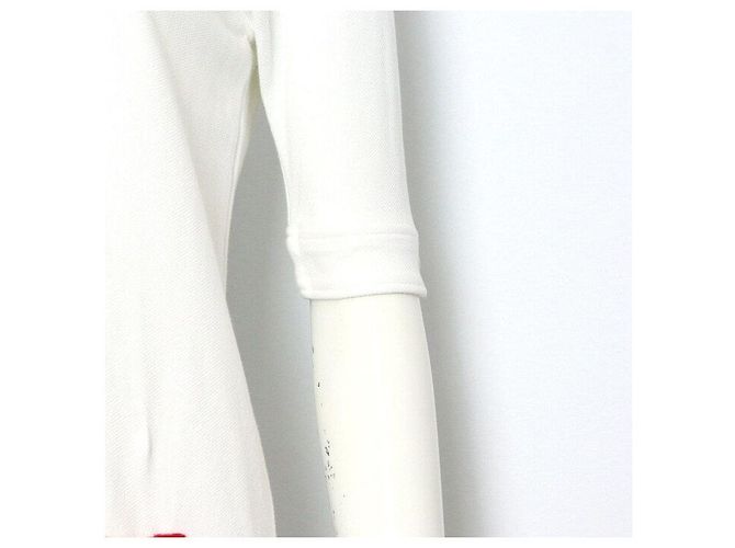 Thom Browne Vestido de algodón blanco con tres rayas para mujer - vista 3