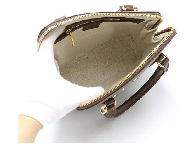 Horsebit 1955 Gucci Picca borsa con manico e morsetto Marrone - vista 5