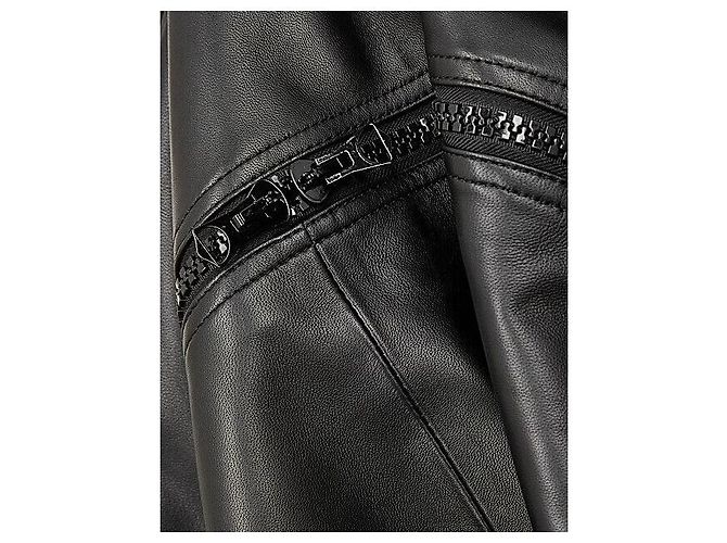 Jaqueta Bomber de Couro LANVERS Dries Van Noten Preta - vista 7