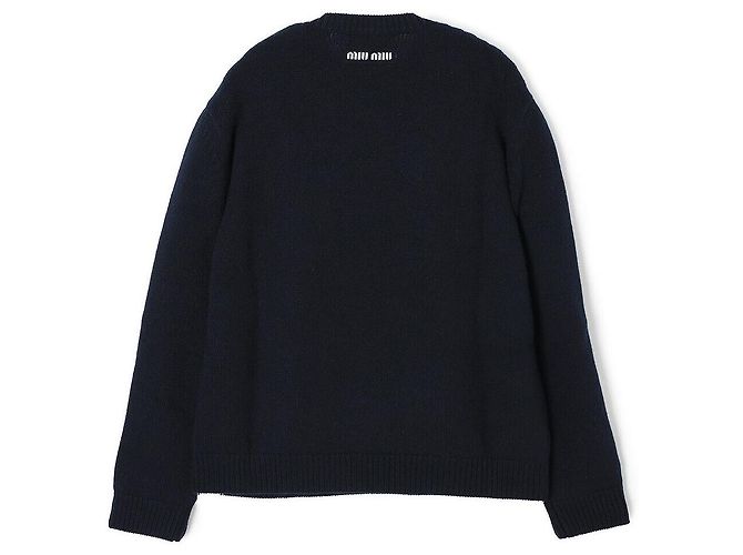 Miu Miu Jersey de cachemira azul marino - vista 2