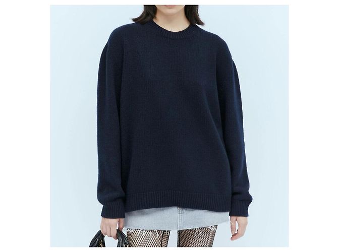 Miu Miu Jersey de cachemira azul marino - vista 4