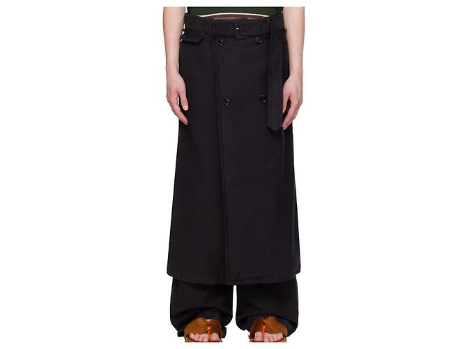 Pantaloni in twill di cotone Dries Van Noten PRIFFITH Nero - vista 5