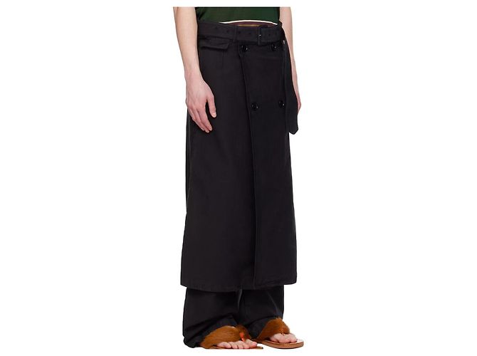 Pantaloni in twill di cotone Dries Van Noten PRIFFITH Nero - vista 6