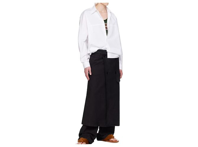Pantaloni in twill di cotone Dries Van Noten PRIFFITH Nero - vista 8