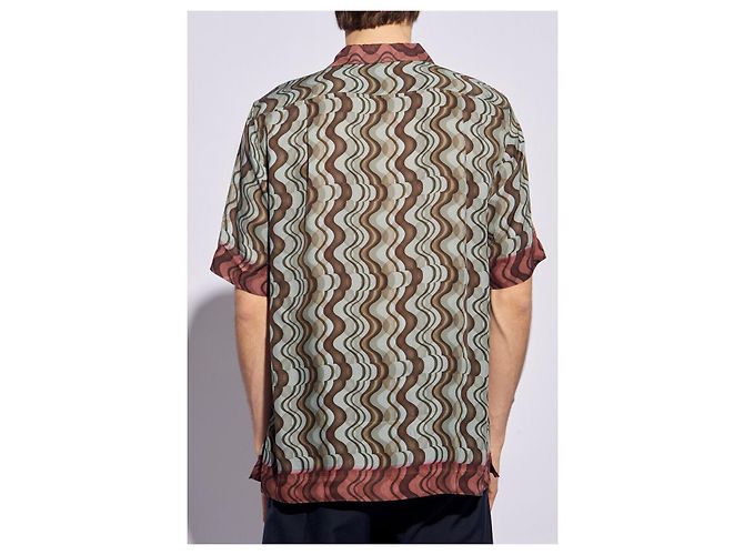 Dries Van Noten Camicia in viscosa CARLTONE Marrone - vista 10
