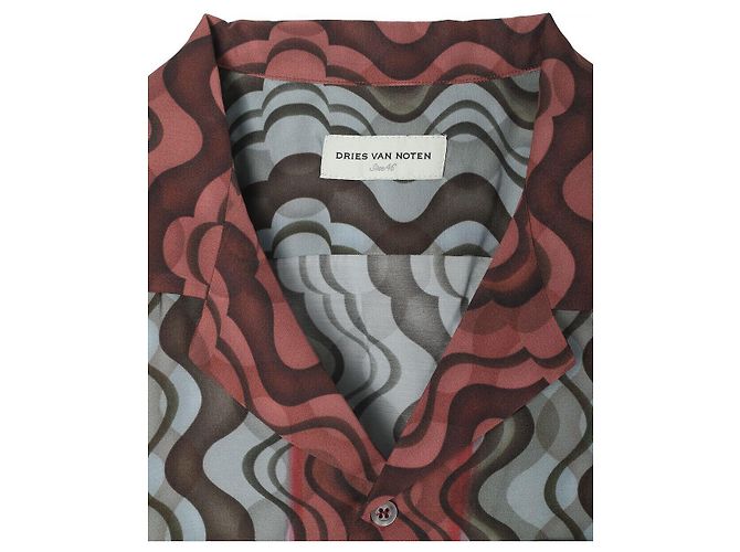 Dries Van Noten Camicia in viscosa CARLTONE Marrone - vista 3