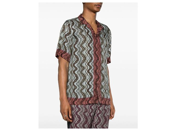 Dries Van Noten Camicia in viscosa CARLTONE Marrone - vista 7