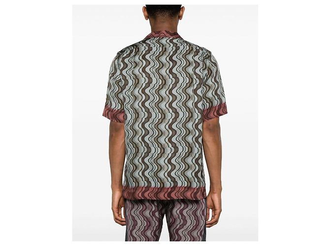 Dries Van Noten Camicia in viscosa CARLTONE Marrone - vista 8