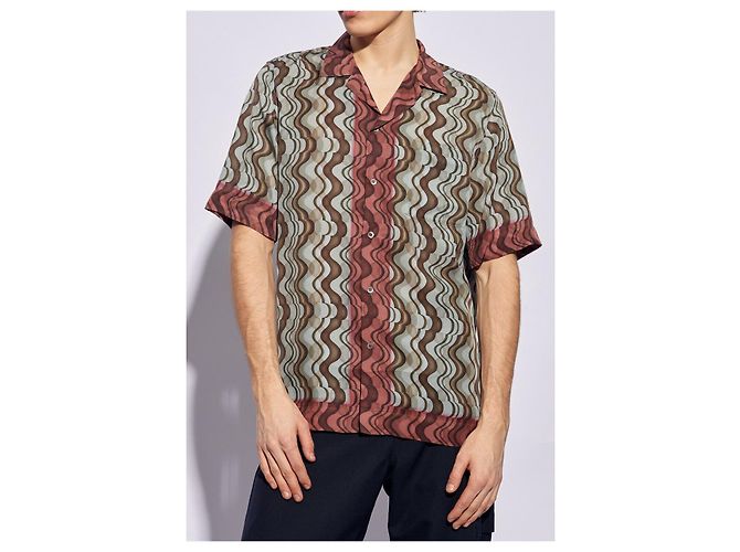 Dries Van Noten Camicia in viscosa CARLTONE Marrone - vista 9