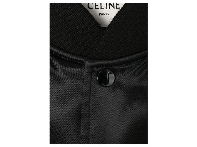 Céline Satin Nylon Teddy Jacket Black - view 3