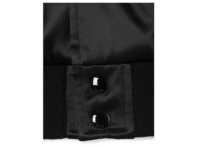 Céline Satin Nylon Teddy Jacket Black - view 6