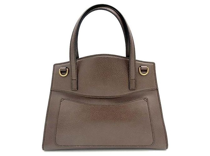 Gucci Borsa Farfalla in Cristallo Marrone - vista 4