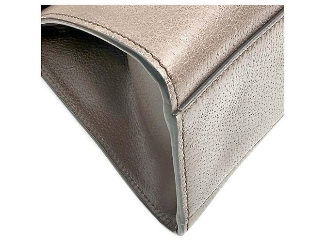 Gucci Borsa Farfalla in Cristallo Marrone - vista 6