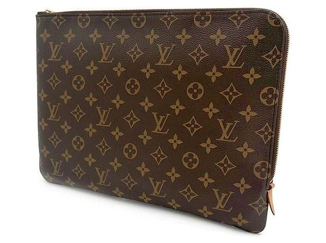 Jimmy Choo Monogram Etui Voyage MM Marrone - vista 2