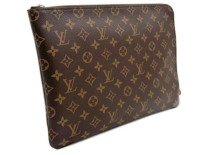 Jimmy Choo Monogram Etui Voyage MM Marrone - vista 3