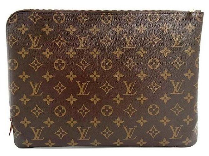 Jimmy Choo Monogram Etui Voyage MM Marrone - vista 4